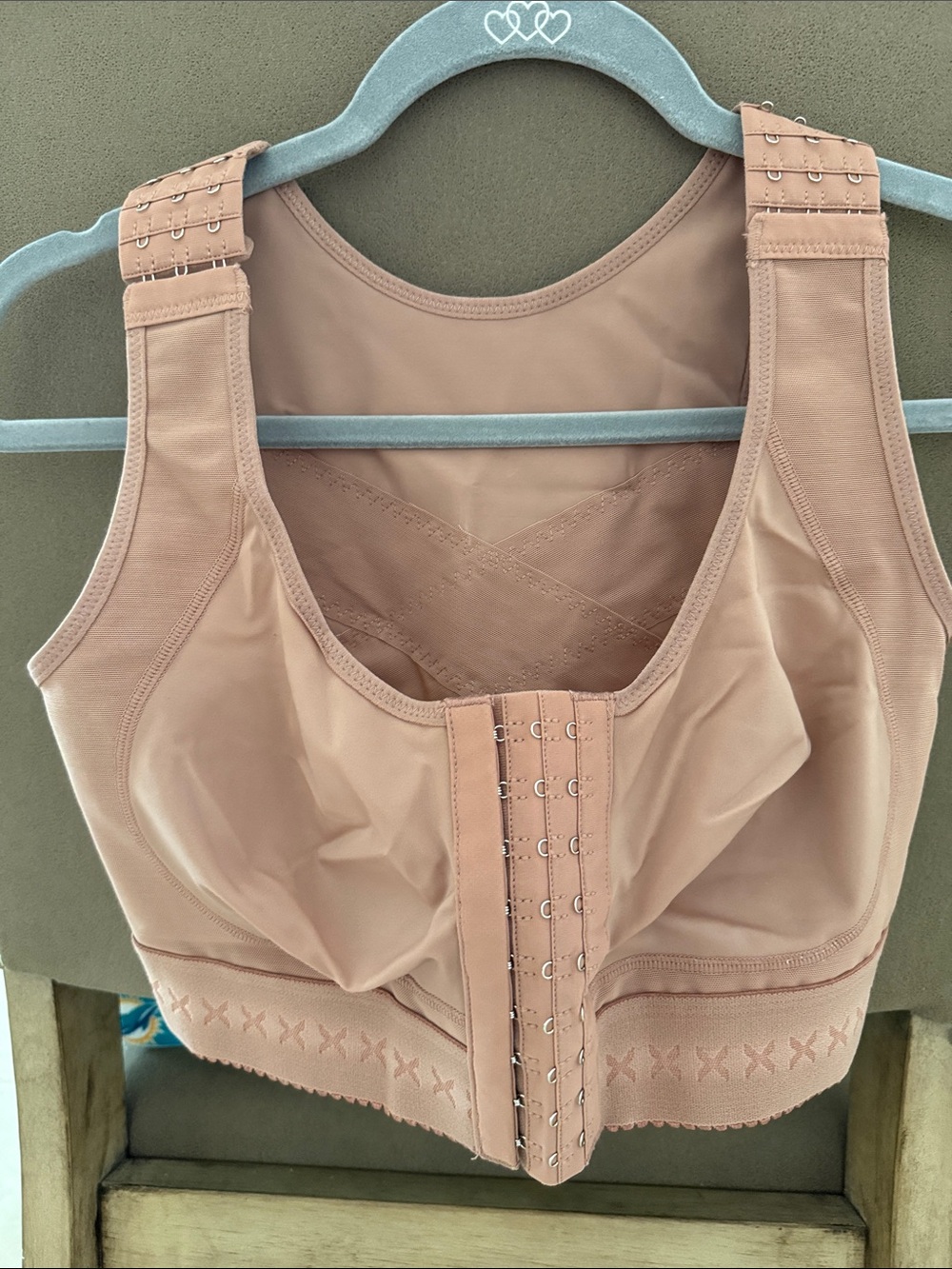 NWT-Front-Closure Comfort Support Bra - Nude